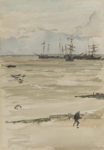 El Anclaje, 1883-84 de James Abbott McNeill Whistler
